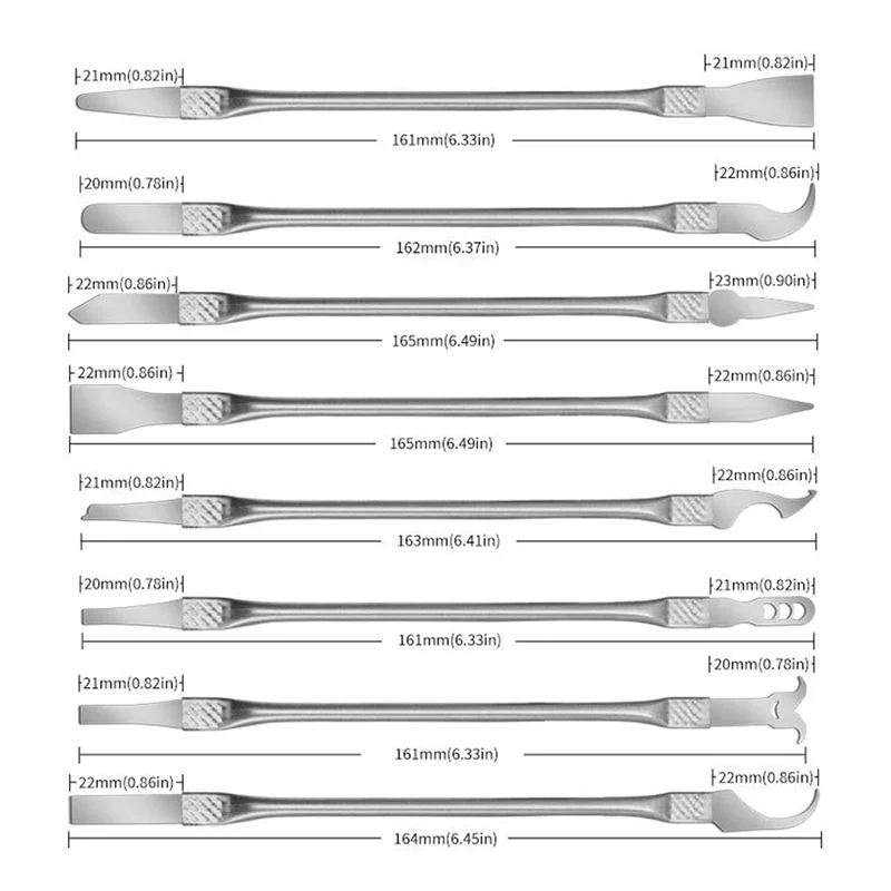 

8pcs CPU IC Glue Remover Phone Repair Tool C Chip Repair Thin Blades Piratical Repair Hand Tool For Mobile Phone Computer