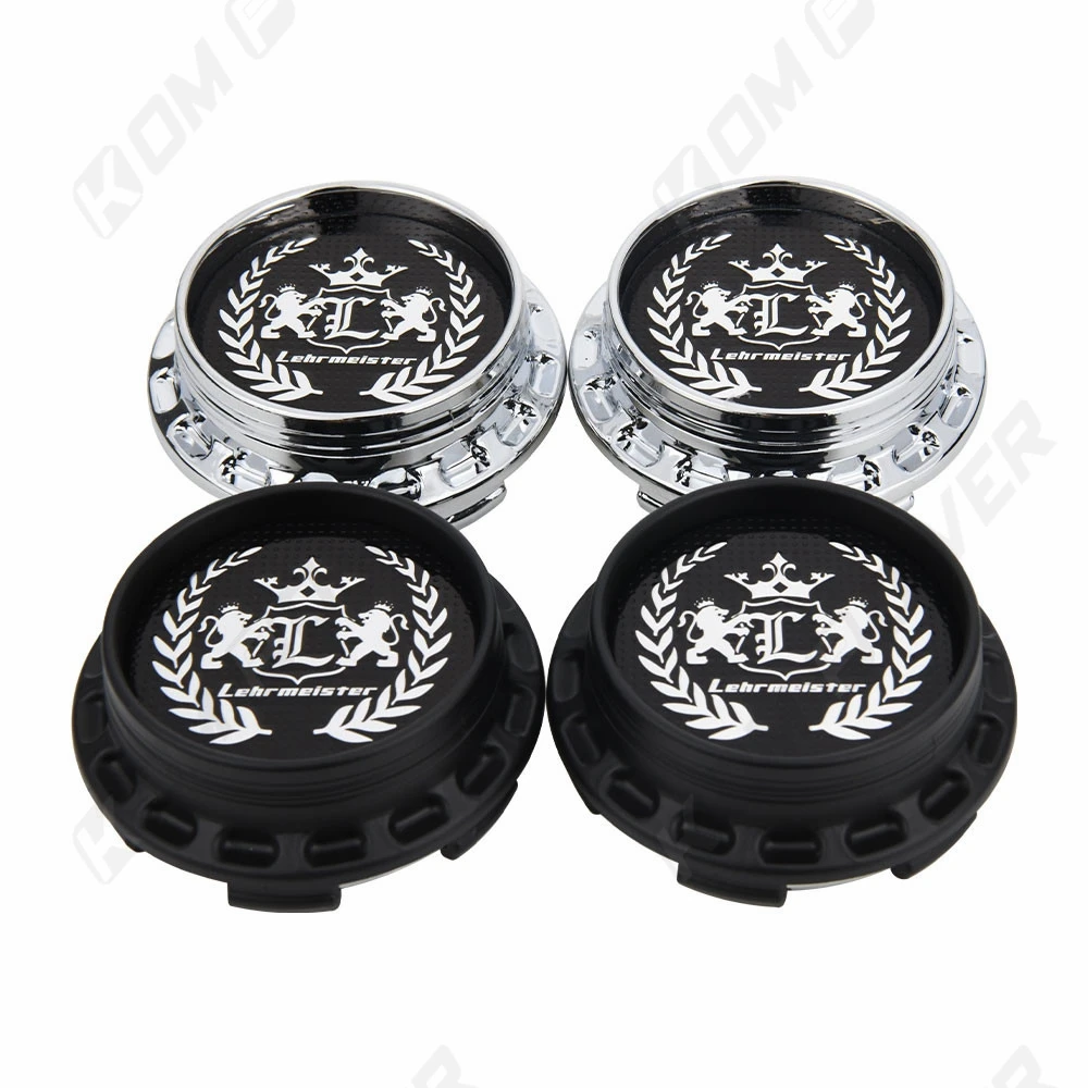 4PCS OD 67MM / ID 62MM Wheel Center Cap LEHR MEISTER Logo Emblem Cover Hub Cap For Car Rim Caps On Wheels