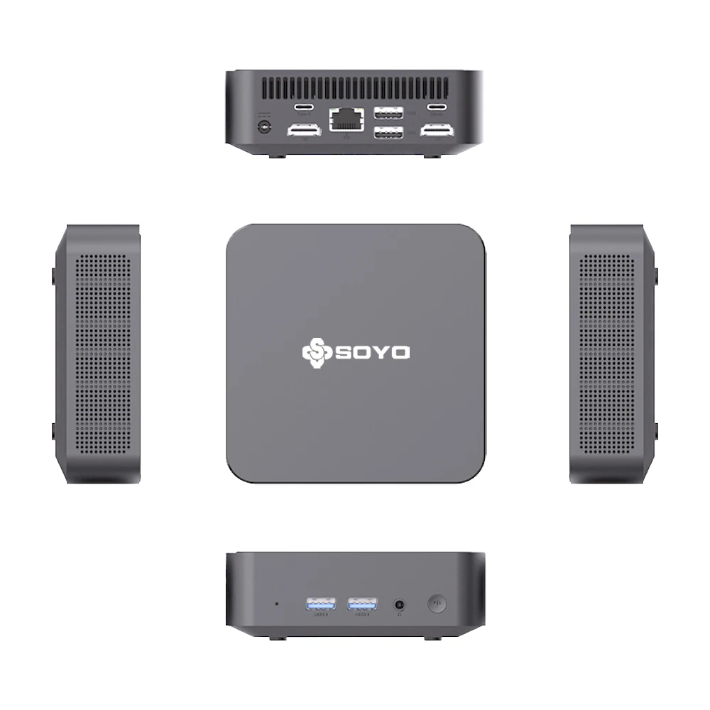 SOYO M4 Air Mini PC Intel Alder Lake N95 Mini PC Komputer PC Win11 Pro Mini PC DDR4 16GB RAM 512GB ROM WiFi5 BT5.0 Desktop