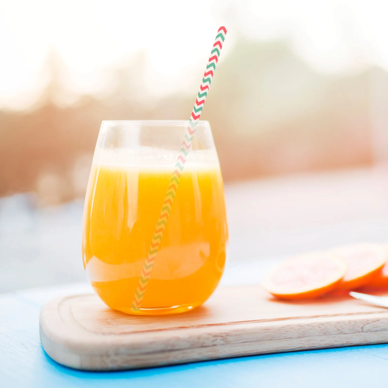 200Pcs Christmas Tree Snowflake Paper Straws Party Supplies Xmas Drinking Straws Festival Straw Party Supplies