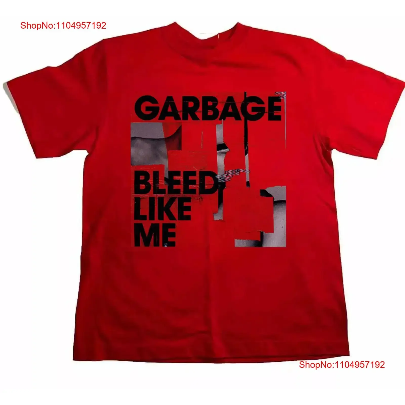 Garbage Band Bleed Like Me red cotton T SHIRT FULL SIZE S 5XL vintage Washed Casual streetwear Stylish Versatile fashion