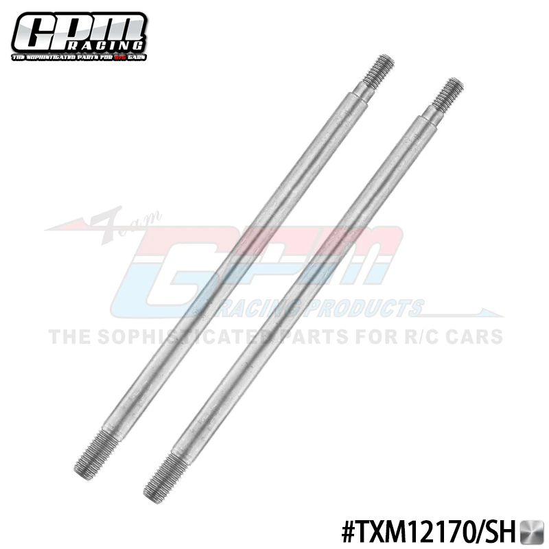 GPM Medium Carbon Steel Front/Rear Shock Shafts For TRAXXAS 1/5 X-Maxx 6S、8S