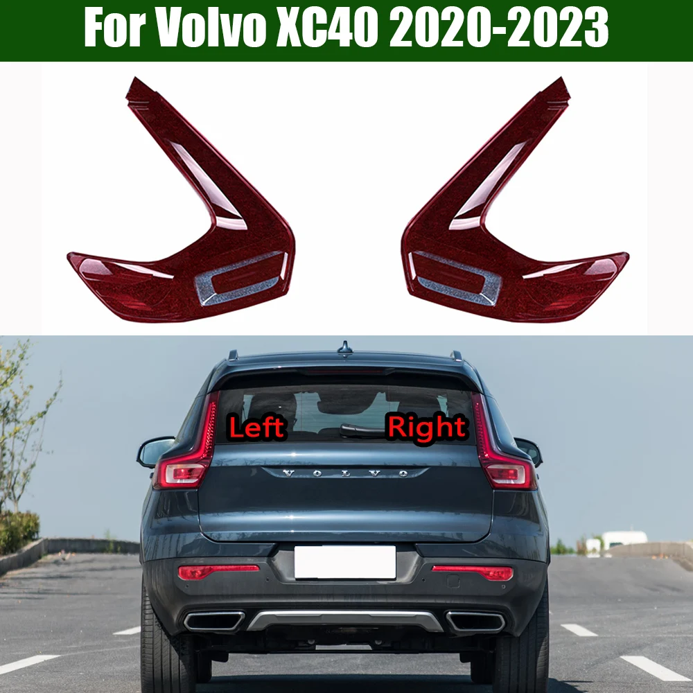 

For Volvo XC40 2020-2023 Car Rear Taillight Cover Auto Taillamp Lampshade Lampcover Head Lamp light glass Lens Shell Caps