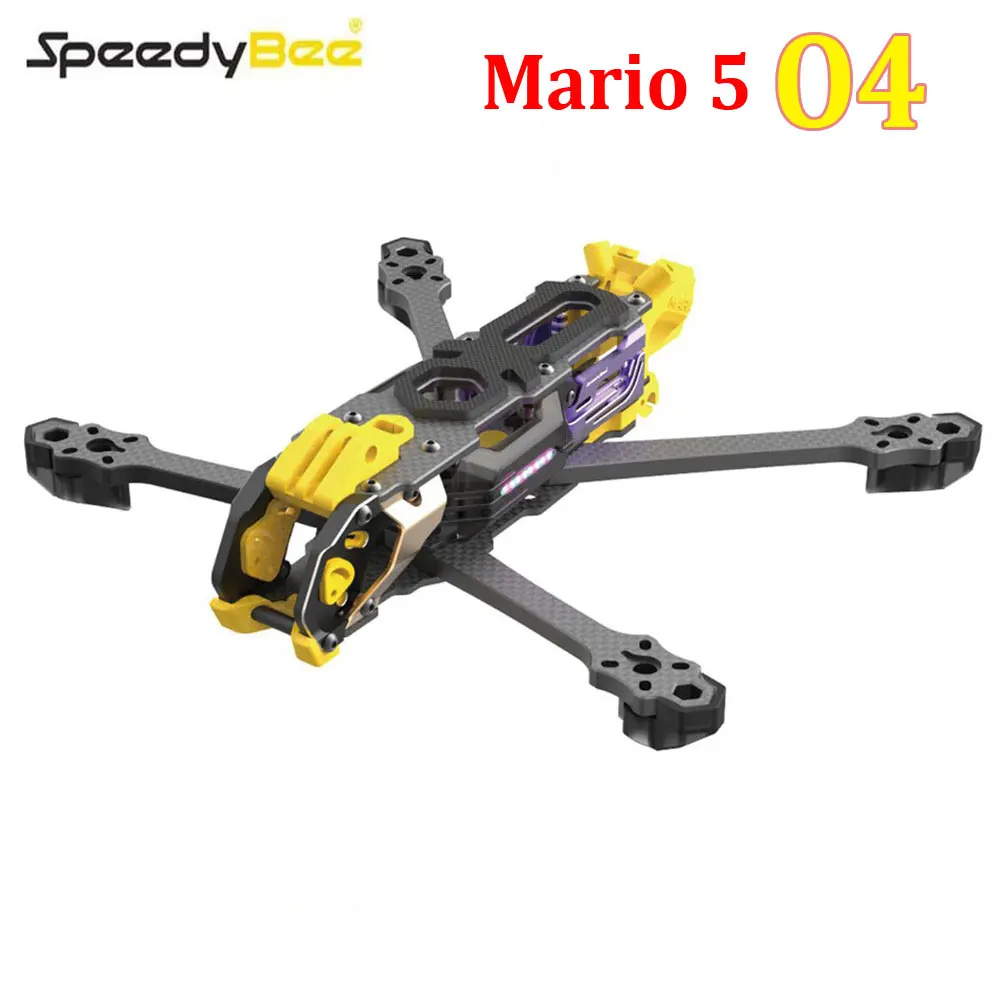 

Комплект рамы SpeedyBee Mario 5 O4 (версия DC/XH) с карбоновой пластиной для FPV-дронов, аксессуары для RC-дронов для фристайла и гонок