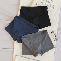 4Pcs Comfortable Solid Color Men's Boxer Briefs Plus Size Seamless Men Panties 4PCS XL-4XL Shorts Underpants Gifts