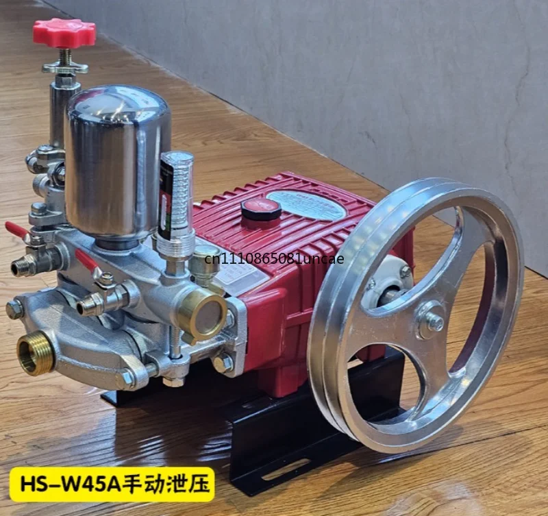 For New Large Flow Ceramic Triplex Plunger Pump Head Grease Free Auto Pressure Relief Agricultural Sprayer Pump