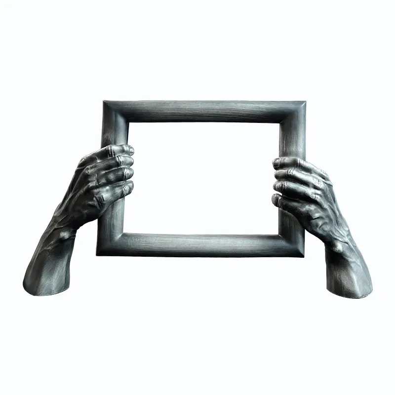 Neoclassical Modern Company Front Desk Office Desktop Two-hand Photo Frame Ornament Model Room Sales Office Soft Decoration