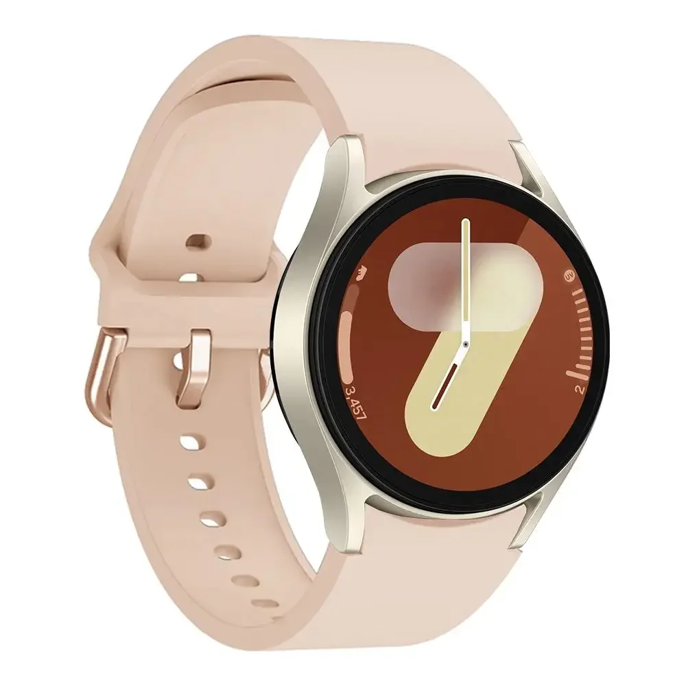 Ремешок силиконовый для Samsung Galaxy Watch 7 6 5 4 44 мм 40 мм/5 Pro 45 мм, оригинальный браслет для часов 6 Classic 47 мм 43 мм 46 мм 42 мм