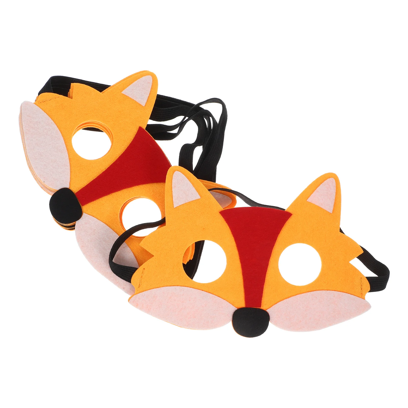 

6Pcs Felt Fox Mask Half Face Animal Cosplay Halloween Costume Mask Party Props Fox Costume Animal Masks