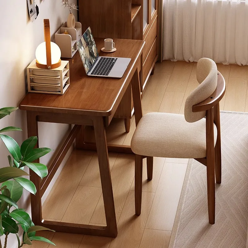 

Стол из цельного дерева шириной 45 см, маленькая квартира, студенческий домашний учебный стол, простой компьютерный стол для спальни