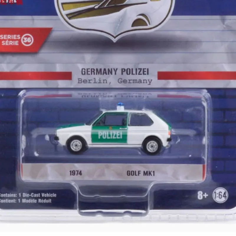 

Литой под давлением Greenlight, масштаб 1:64 1974, Golf Mk1, имитация сплава, модель автомобиля, статическая коллекция, украшенная праздничная игрушка, сувенирный подарок