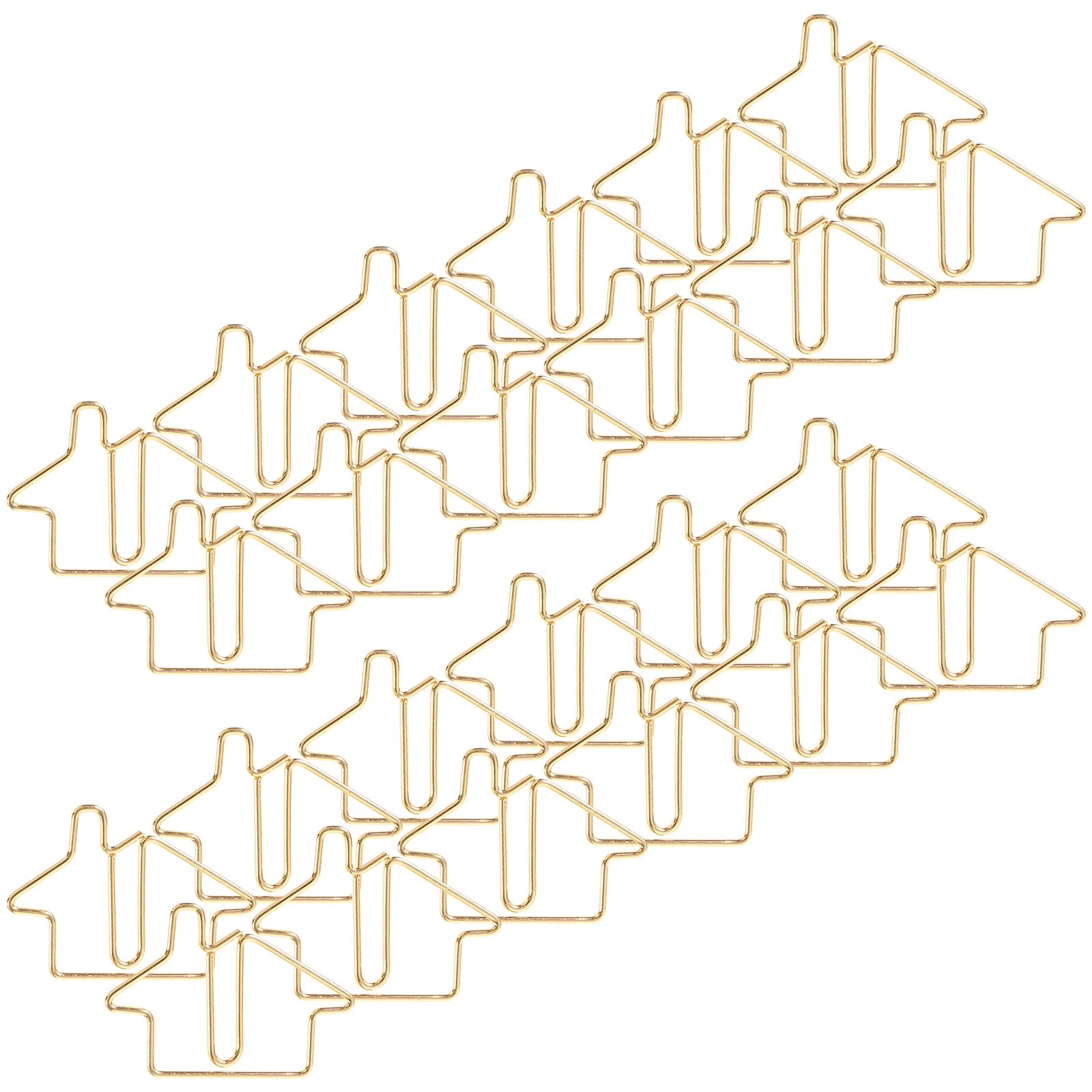 50 قطعة من مشابك الورق المعدنية المزخرفة والمبتكرة الصغيرة متعددة الاستخدام لتنظيم ملفات الملاحظات والمكتب والمنزل #4