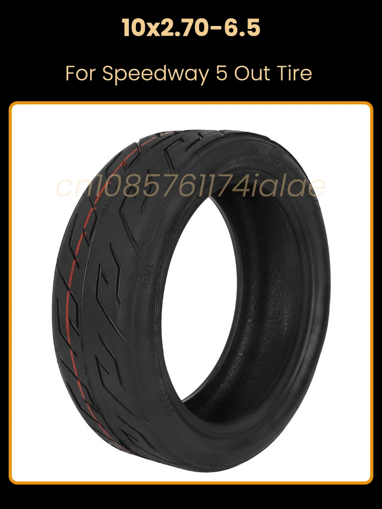 Pneu extérieur Tubeless pour Scooter électrique 10x2.70 – 6.5, pour Speedway 5, résistance aux chocs en caoutchouc, Anti-crevaison, remplacement de pneus sous vide