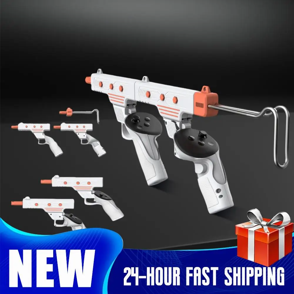 

Контроллер VR, адаптер для винтовки, ручки контроллера для Meta Quest 3/Quest 3S VR Gun Stock, аксессуары для игр для стрельбы VR