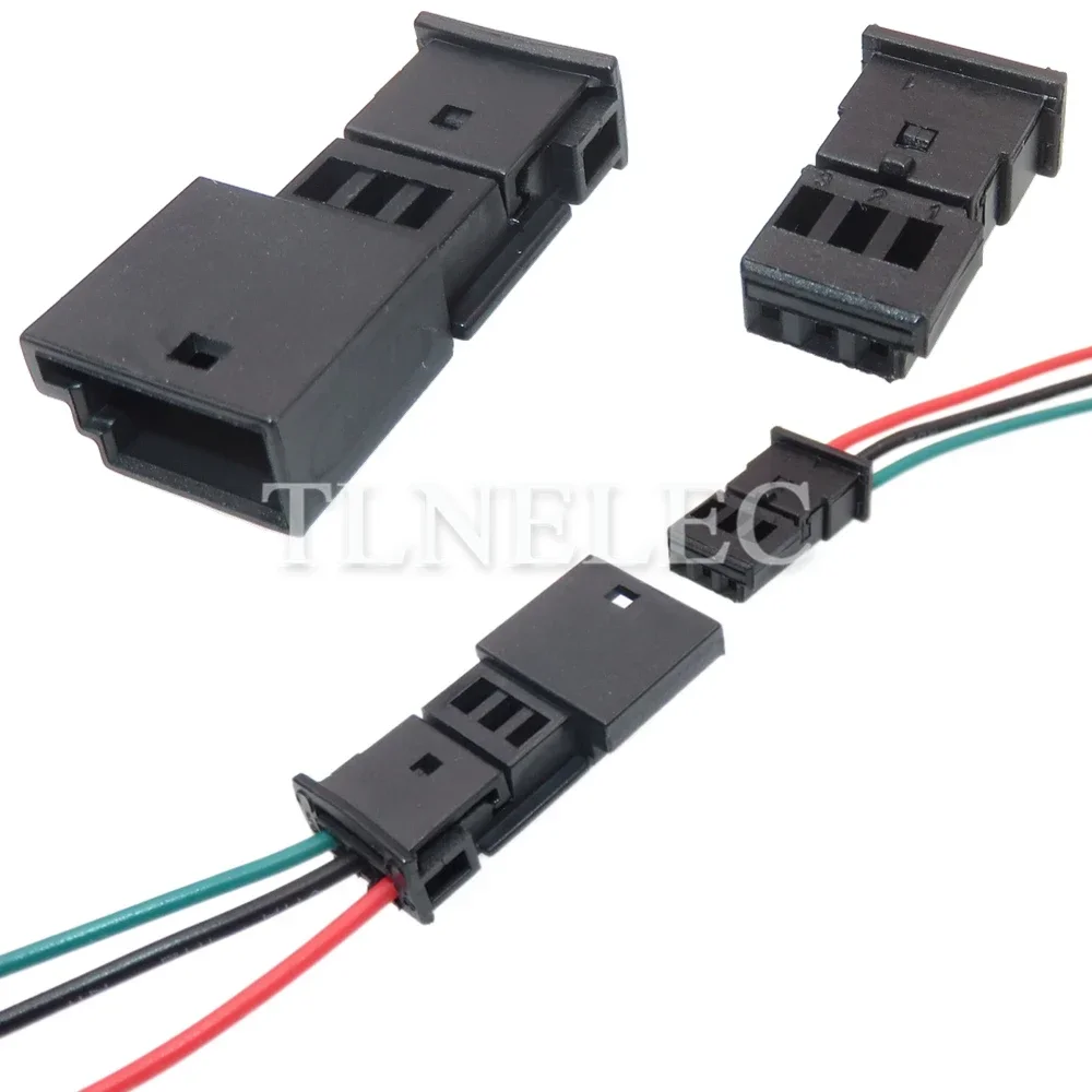 3 Pin Way Car Loudspeaker Atmosphere Lamp Socket Auto Rainfall Sensor Wiring Cable Connectors 1-968700-1 1355620-1 1-1718346-1