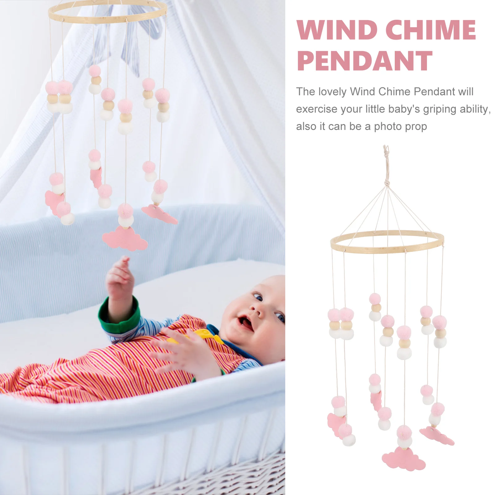 Baby Bed Stars Bell Mobile Hanging Toy Cot Musical for Nursery Mobiles Wind Chime Crib Boy