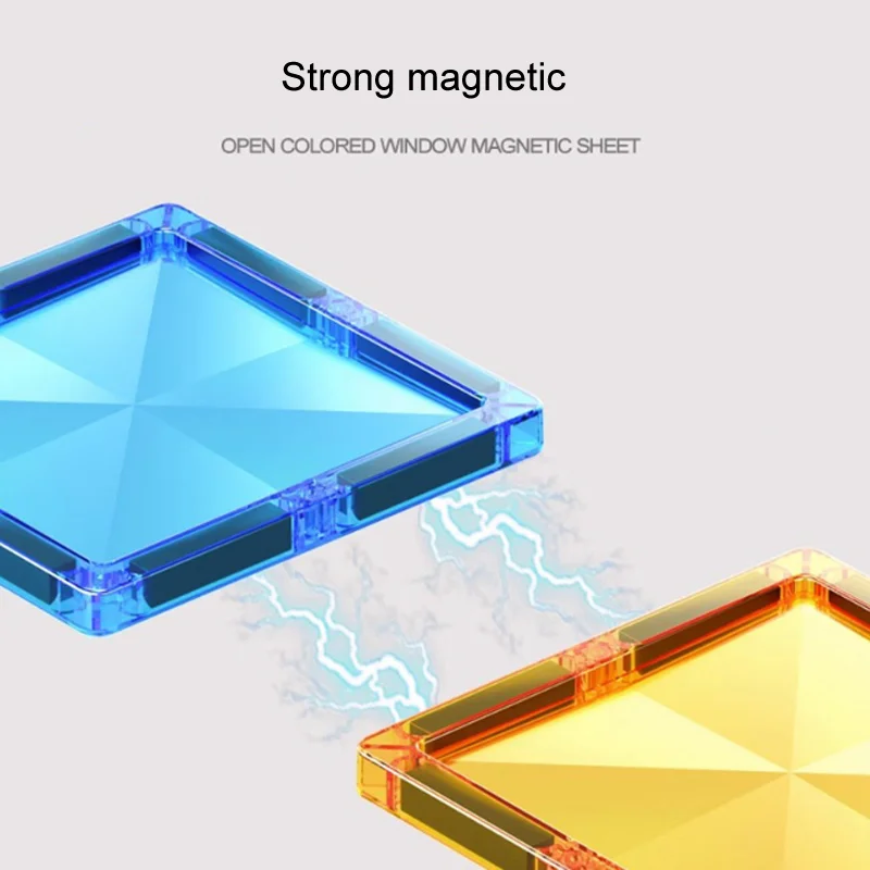 Magnetyczne klocki Star Diamond Surface, magnetyczne klocki konstrukcyjne, zabawki STEM Montessori dla maluchów, dla chłopców i dziewczynek