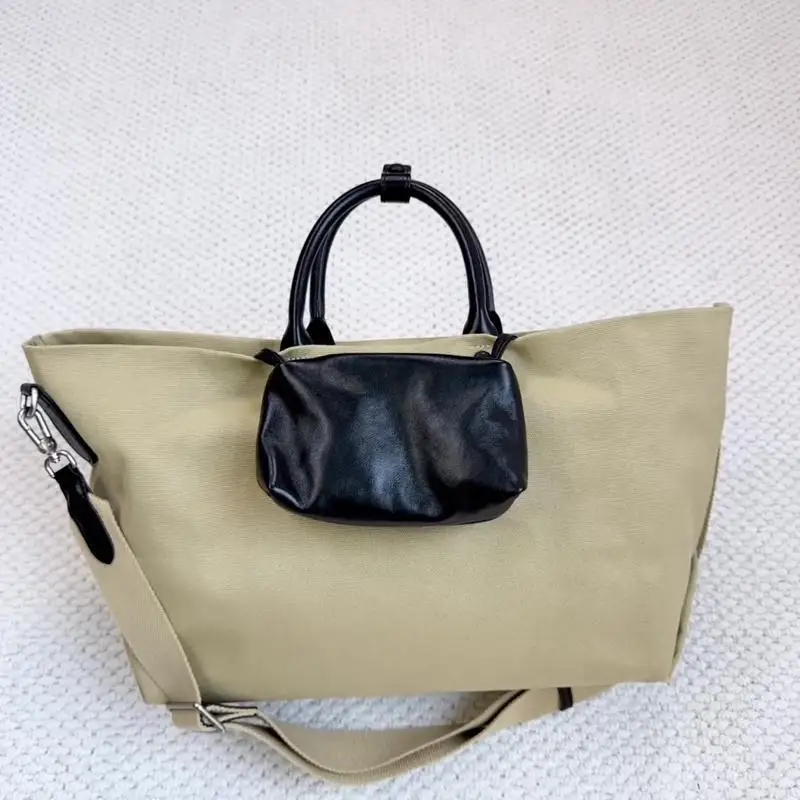 Lente en zomer stijlvolle canvas leer gesneden kantelbare kruishandtas designer luxe forensstrand Bagot reistas met grote capaciteit