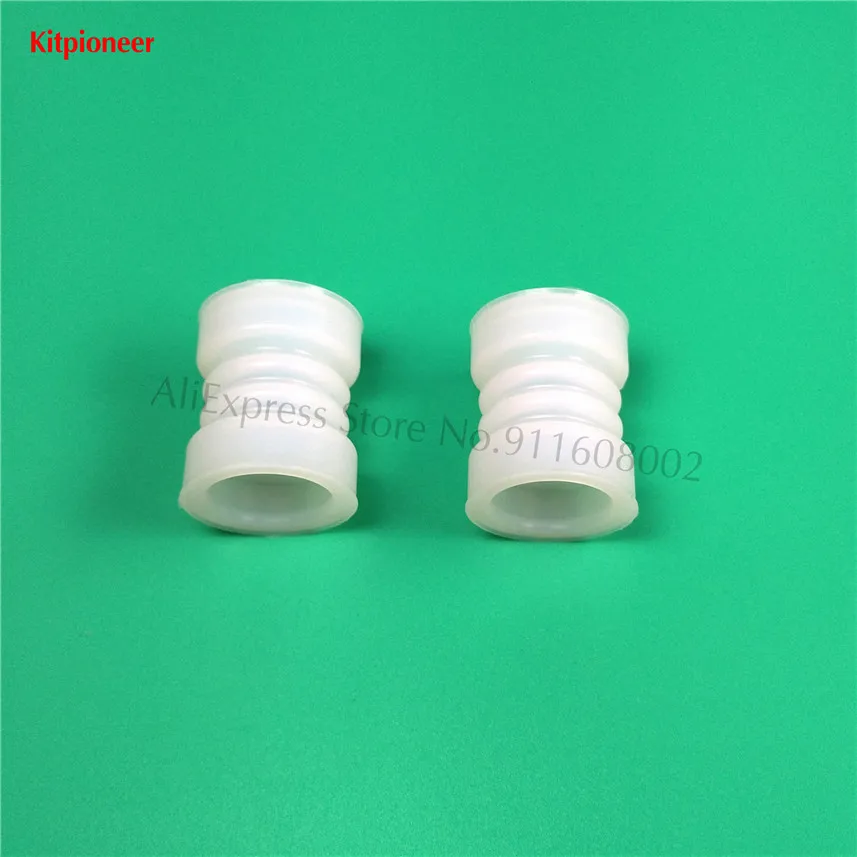 A Pair Corrugated Silicone Seal Tubes Rugate Pipe Rings Accessories Of Ice Cream Makers BJ Soft Serve Machines Diameter 37mm