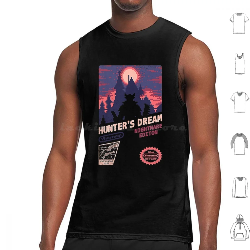 Retro Bloodborne Hunter's Dream Nightmare Edition Tank Tops Vest Sleeveless Retro Bloodborne Hunters Dream Nightmare Edition