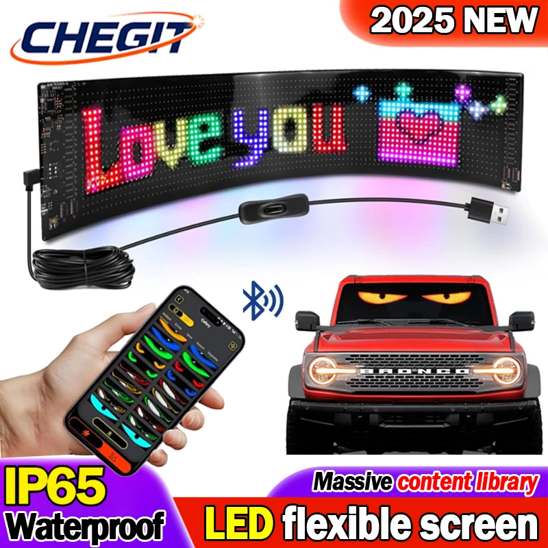 

НОВАЯ светодиодная матричная пиксельная панель, программируемая прокрутка, текстовая доска, приложение, управление Bluetooth, гибкий экран дисплея, управление через приложение Bluetooth