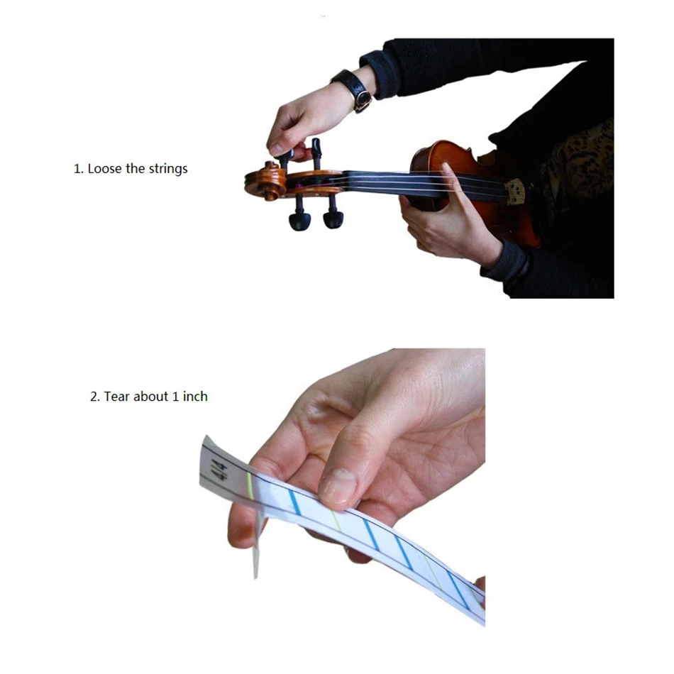 Professional Violin 4/4 Practice Fiddle Finger Guide Sticker Label Fingerboard Fretboard Indicator Position Marker