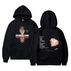 Anni '90 Rock Band System of A Down Mezmerize Graphic felpa con cappuccio moda maschile oversize Streetwear uomo donna felpa in metallo alternativo