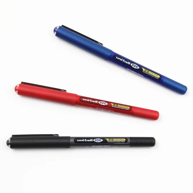 3Pcs Mitsubishi Uni-ball Eye Ultra Micro UB-150 0.5mm/0.38mm Gel Pen Retractable Ballpoint Pen  Black/Blue/Red Colors for Choose