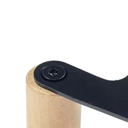 Wooden Cable Handle Rowing Handle Gym Workouts Beech Wood Material Ergonomic Round Grip For Gym Equipment Walnut
