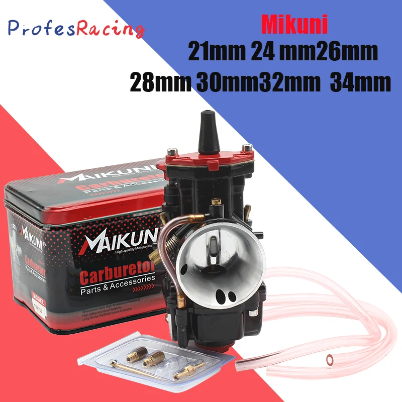 

Universal Mikuni 21 24 26 28 30 32 34mm Carburetor Black Maikuni PWK Parts Scooters With Power Jet Motorcycle ATV Factory sales