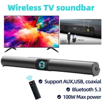 BS-55 100W TV Car Sound Bar Wired and Wireless Bluetooth-compatible Home Surround SoundBar for PC Theater TV Computer Speaker