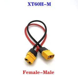 XT60 Male to Female Conversion Plug Cable 12AWG, 10/20/30/50/100cm Silicone Extension Wire for Battery Connector