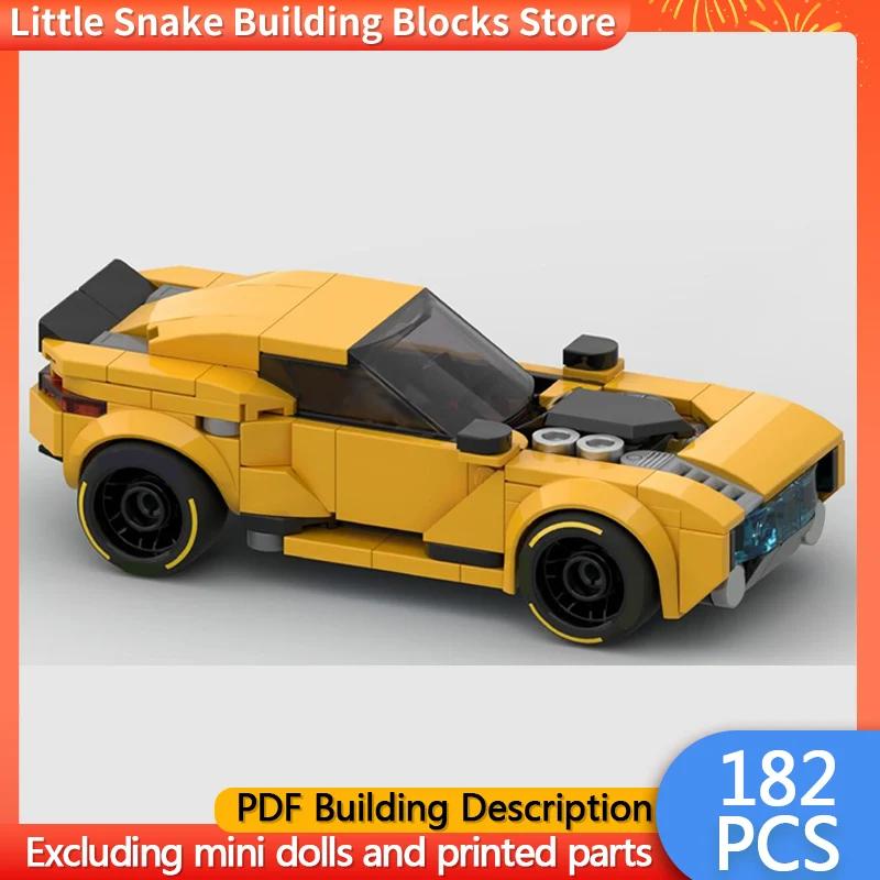 Speed Racing Car Model MOC Building Bricks Type-99 Earthy Yellow Car Modular Technology Children Holiday Gifts Assemble Toy Suit