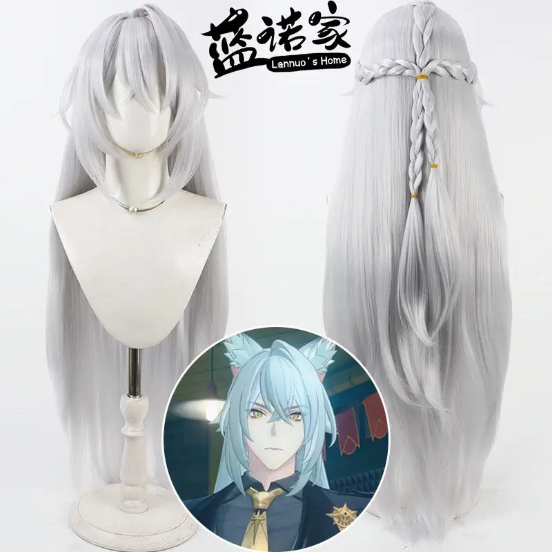 

Anime Zenless Zone Zero Seth Lowell Cosplay Wig Halloween Carnival Party Props Synthetic Hair Heat Resistant Fiber + Wig Cap
