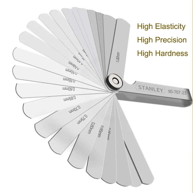 Imagem -03 - Stanley-stainless Steel Sae Metric Thickness Feeler Gauge Gap Measurement mm Gauges Lâminas de Folha Ferramentas de Enchimento