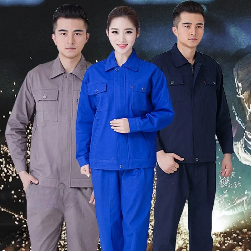 純綿製男性用溶接作業服、耐火・耐熱保護服、耐久性のある保護服