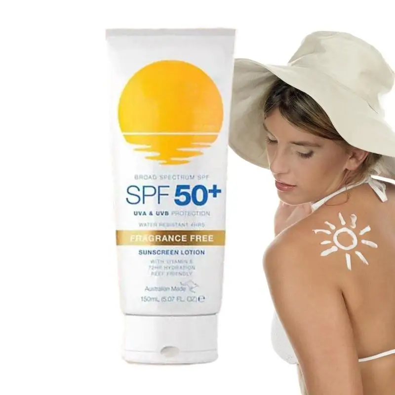 

UV Face Protection Lotion 100ml Water Resistant Sunscreen Travel Size Sunscreen Face Moisturizer Sunscreen For Face SPF50