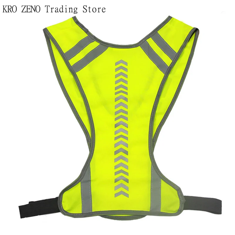 1PCS Motorcycle Safety Jacket Visible Reflective Vest Working Clothes Night Security Running Cycling Coat✨