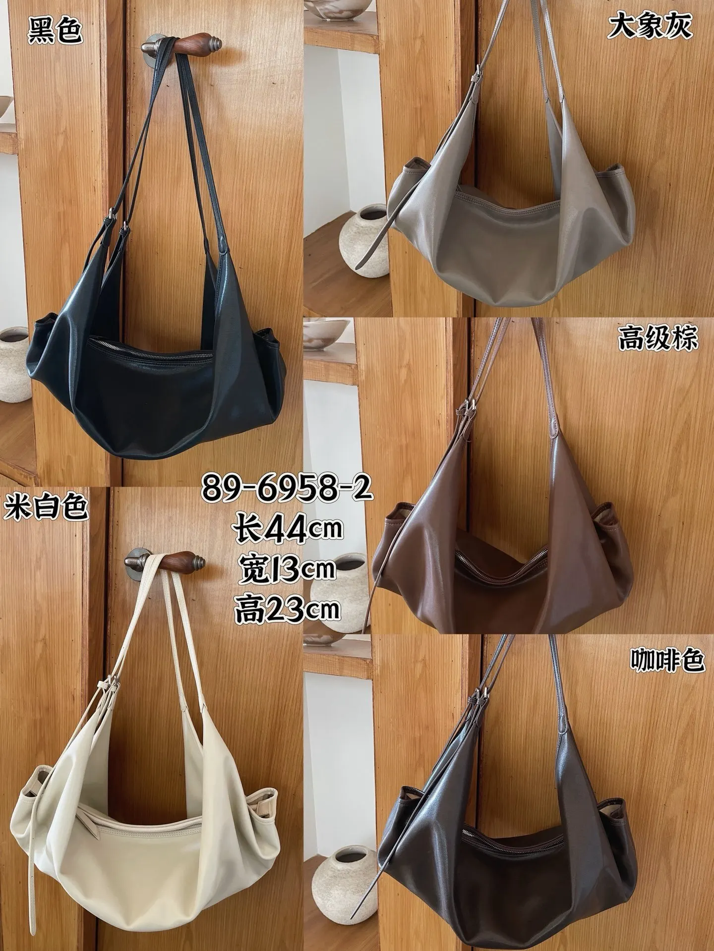 Genuine Leather Women Shoulder Crossbody Bags Luxury Designer Brand Female Underarm Bag Cowhide Ladies Large Tote Bag