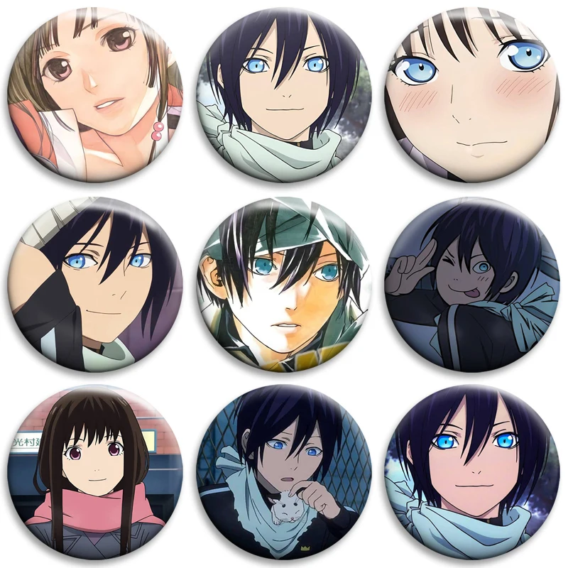Anime N-Noragami-s Peripheral Creative Badges Cartoon Enamel Pins Tinplate Brooches Clothes Decor Bag Accessories Souvenir Gifts