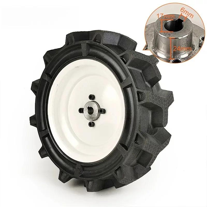 14x5.00-9 Solid Tire Wheel 17mm Hub for Lawn Mower Agricultural Tractor