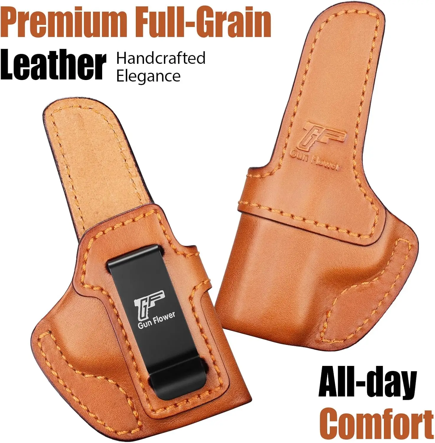 IWB Premium Leather Holster,Only For S&W Bodyguard 2.0,Concealed Carry Inside Waistband Holster,Fit 1.5