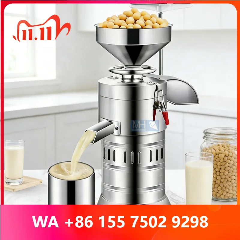 Industrial Soybean Milk Prossing hine with Automatic Grinding Motor as Core Component