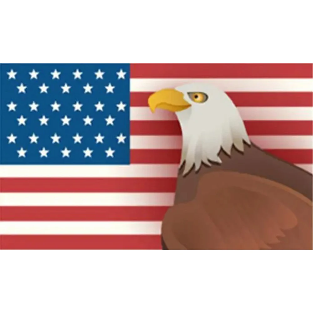 Adlerflagge mit jeder Hobbygeschichte, USA FLAGGE BANNER