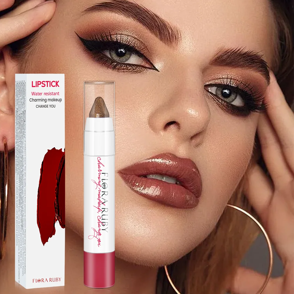 FLORA RUBY Naakt Lippenstift Cosmetica Langdurige Waterdichte non-stick Cup Make-Up Contouren Cosmetische Nfluwelen Matte Lippotlood