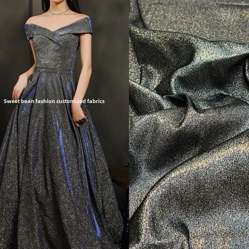 

Окрашенная в пряжу жаккардовая ткань, платье, одежда, парча, модельерская ткань для шитья своими руками, материал на метр