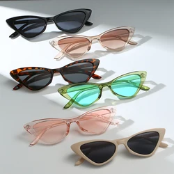Cat Eye Sunglasses For Women Men Fashion 2024 Designer Trendy Small Triangle Female Sun Glasses Party Eyewear Accessory UV400