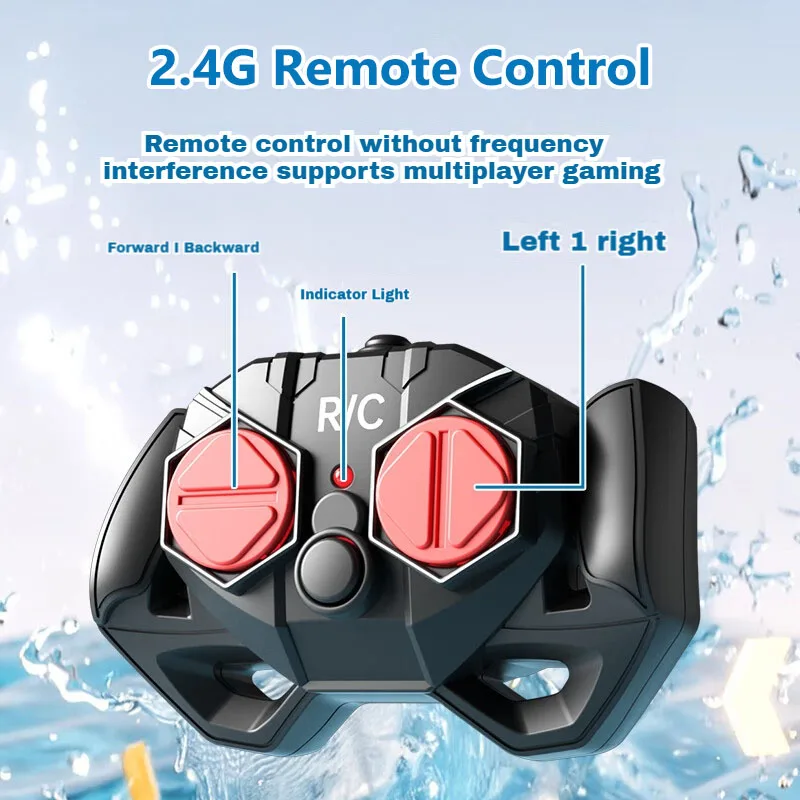 2.4 جيجا هرتز قارب التحكم عن بعد 25 كم/ساعة عالية السرعة RC سباق السفينة لعبة كهربائية مقاومة للماء مع مراوح مزدوجة للأطفال والكبار هدية
