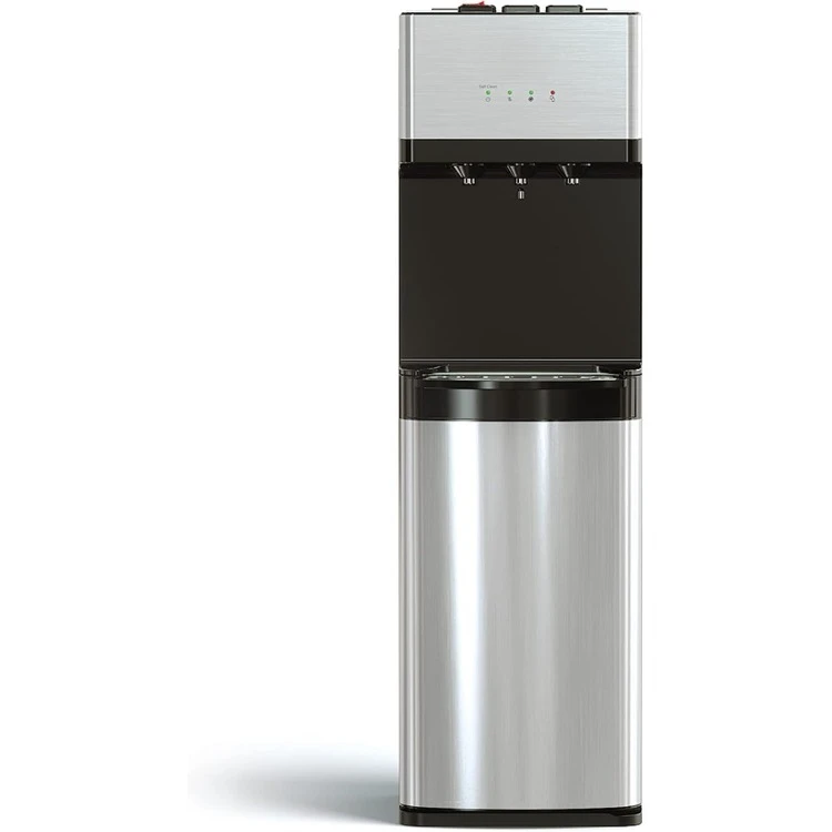 Self Cleaning Bottleless Water Cooler Dispenser, UL Approved, Stainless Steel, Point of Use Drinking Water Filter, Hot, Cold