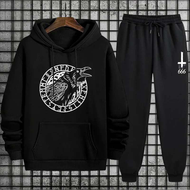 

2025 Hot Sale Men's Tracksuit Hoodie and Sweatpants Autumn Winter Daily Causal Sport Jogging Suit Male Fashion Sweatshirt Outfit